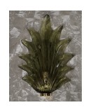 Murano Green Glass and Brass Wall Light, 1990 Murano Green Glass and Brass Wall Light, 1990