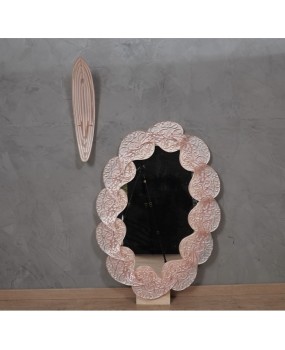 Murano Glass Pink Color Wall Light.