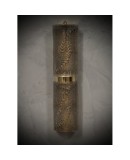 Murano Art Glass Dove-Gray Color and Brass Wall Light. Murano Art Glass Dove-Gray Color and Brass Wall Light.
