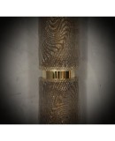 Murano Art Glass Dove-Gray Color and Brass Wall Light. Murano Art Glass Dove-Gray Color and Brass Wall Light.