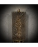 Murano Art Glass Dove-Gray Color and Brass Wall Light. Murano Art Glass Dove-Gray Color and Brass Wall Light.