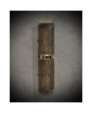 Murano Art Glass Dove-Gray Color and Brass Wall Light. Murano Art Glass Dove-Gray Color and Brass Wall Light.