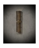 Murano Art Glass Dove-Gray Color and Brass Wall Light. Murano Art Glass Dove-Gray Color and Brass Wall Light.