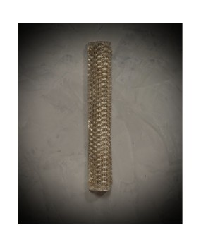 Murano Art Glass Dove-Gray Color and Brass Wall Light.