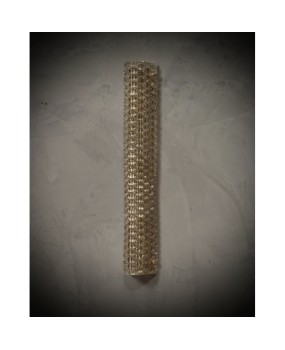 Murano Art Glass Dove-Gray Color and Brass Wall Light.