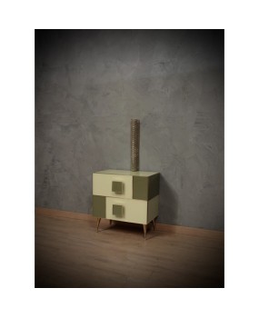 Murano Art Glass Dove-Gray Color and Brass Wall Light.