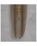 Murano Art Glass and Brass Smoked Color Mid-Century Wall Light, 1980 Murano Art Glass and Brass Smoked Color Mid-Century Wall Light, 1980