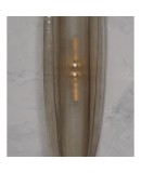 Murano Art Glass and Brass Smoked Color Mid-Century Wall Light, 1980 Murano Art Glass and Brass Smoked Color Mid-Century Wall Light, 1980
