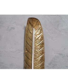 AP 111 Applique in vetro artistico di Murano oro e bianco, 1970