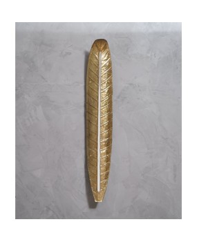 AP 111 Applique in vetro artistico di Murano oro e bianco, 1970