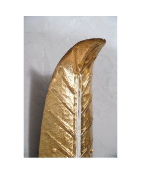 AP 111 Applique in vetro artistico di Murano oro e bianco, 1970