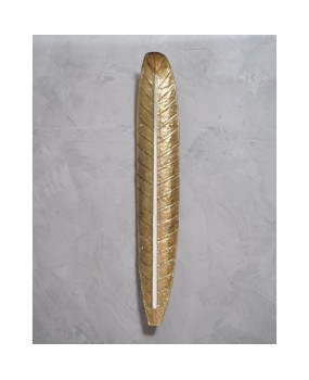 AP 111 Applique in vetro artistico di Murano oro e bianco, 1970