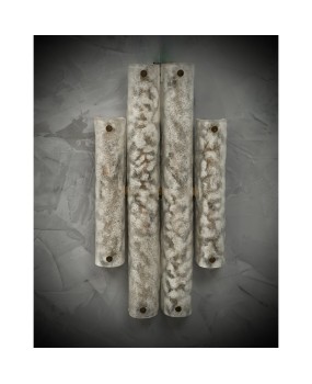 Midcentury Murano Art Glass and Brass Wall Light, 1950