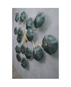 AP 102 Grande scultura di Murano in ottone e vetro color verde