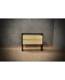 MidCentury Macassar and Goatskin Italian Chests of Drawers, 1980 MidCentury Macassar and Goatskin Italian Chests of Drawers, 1980