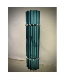 Murano Art Glass and Chrome Cobalt Blue Color Wall Light and Sconces