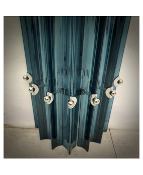 AP 99 Appliques in vetro di murano e metallo cromato