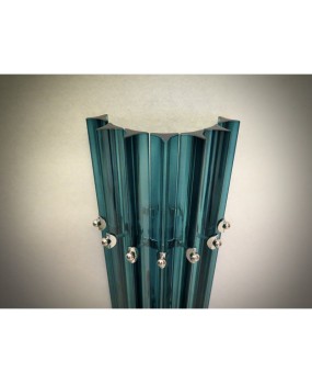 AP 99 Appliques in vetro di murano e metallo cromato