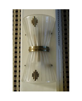 AP 77 COPPIA DI APPLIQUE ART DECO'