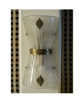 AP 77 COPPIA DI APPLIQUE ART DECO'