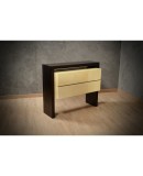 MidCentury Macassar and Goatskin Italian Chests of Drawers, 1980 MidCentury Macassar and Goatskin Italian Chests of Drawers, 1980