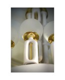 Murano Art Glass Brass and Ceramic Chandelier and Pendant, 1950