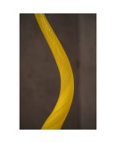 L 111 Lampadario lanterna in vetro giallo di Murano e ottone, anni ’60 L 111 Lampadario lanterna in vetro giallo di Murano e ottone, anni ’60
