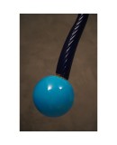L 110 Lampadario lanterna in vetro blu di Murano e ottone, anni '60 L 110 Lampadario lanterna in vetro blu di Murano e ottone, anni '60