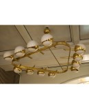 L 93 Grande lampadario dalla rara forma triangolare L 93 Grande lampadario dalla rara forma triangolare
