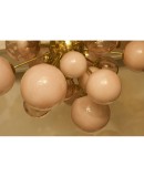 Murano Sputnik Pastel Pink Midcentury Chandelier, 1970 Murano Sputnik Pastel Pink Midcentury Chandelier, 1970