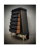 Midcentury Brass and Goatskin Chests of Deawer, 1950 Midcentury Brass and Goatskin Chests of Deawer, 1950