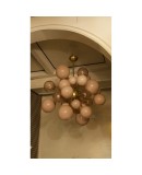 Murano Sputnik Pastel Pink Midcentury Chandelier, 1970 Murano Sputnik Pastel Pink Midcentury Chandelier, 1970