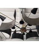 L 84 Lampadario di Murano in vetro e ottone