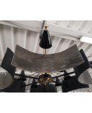 L 84 Lampadario di Murano in vetro e ottone