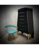 Midcentury Brass and Goatskin Chests of Deawer, 1950 Midcentury Brass and Goatskin Chests of Deawer, 1950