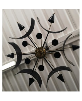 L 84 Lampadario di Murano in vetro e ottone