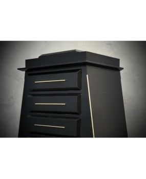 Midcentury Brass and Goatskin Chests of Deawer, 1950