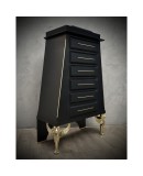 Midcentury Brass and Goatskin Chests of Deawer, 1950 Midcentury Brass and Goatskin Chests of Deawer, 1950