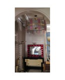L 77 Lampadario dalla forma circolare in vetro di murano L 77 Lampadario dalla forma circolare in vetro di murano