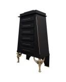 Midcentury Brass and Goatskin Chests of Deawer, 1950 Midcentury Brass and Goatskin Chests of Deawer, 1950