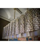 L 76 Lampadario di forma rettangolare in vetro di murano L 76 Lampadario di forma rettangolare in vetro di murano