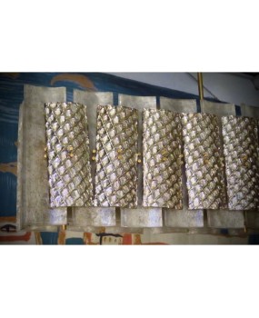 Murano Art Glass Rectangular Mid-Century Chandelier, 1970