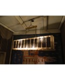 L 76 Lampadario di forma rettangolare in vetro di murano L 76 Lampadario di forma rettangolare in vetro di murano