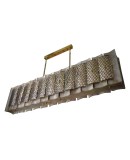 Murano Art Glass Rectangular Mid-Century Chandelier, 1970 Murano Art Glass Rectangular Mid-Century Chandelier, 1970