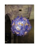 L 72 lampadario Sputnik in vetro di Murano color blu L 72 lampadario Sputnik in vetro di Murano color blu