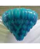 L 68 Lampadario Turchese in vetro di Murano 1950 L 68 Lampadario Turchese in vetro di Murano 1950