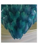 L 68 Lampadario Turchese in vetro di Murano 1950 L 68 Lampadario Turchese in vetro di Murano 1950