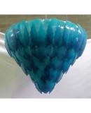 L 68 Lampadario Turchese in vetro di Murano 1950 L 68 Lampadario Turchese in vetro di Murano 1950