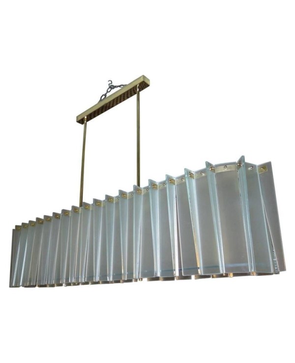 L 66 Lampadario alla maniera di Max Ingrand