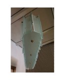 L 66 Lampadario alla maniera di Max Ingrand